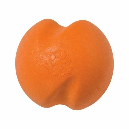 ATTRACTIVEATRACTIVO Zogoflex Orange Jive Synthetic Rubber Ball Dog Toy, Small AT2737623